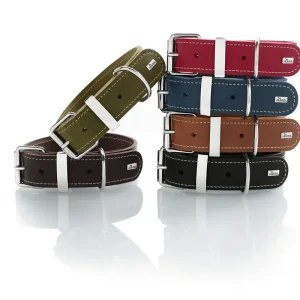 HUNTER Halsband Aalborg Special L-XL 70 Leder cognac Expressversand